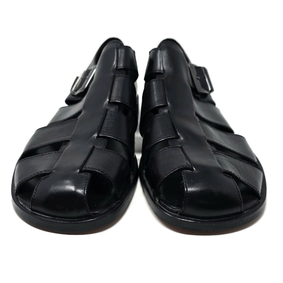 Men\'s Black Leather Sandals main image 12